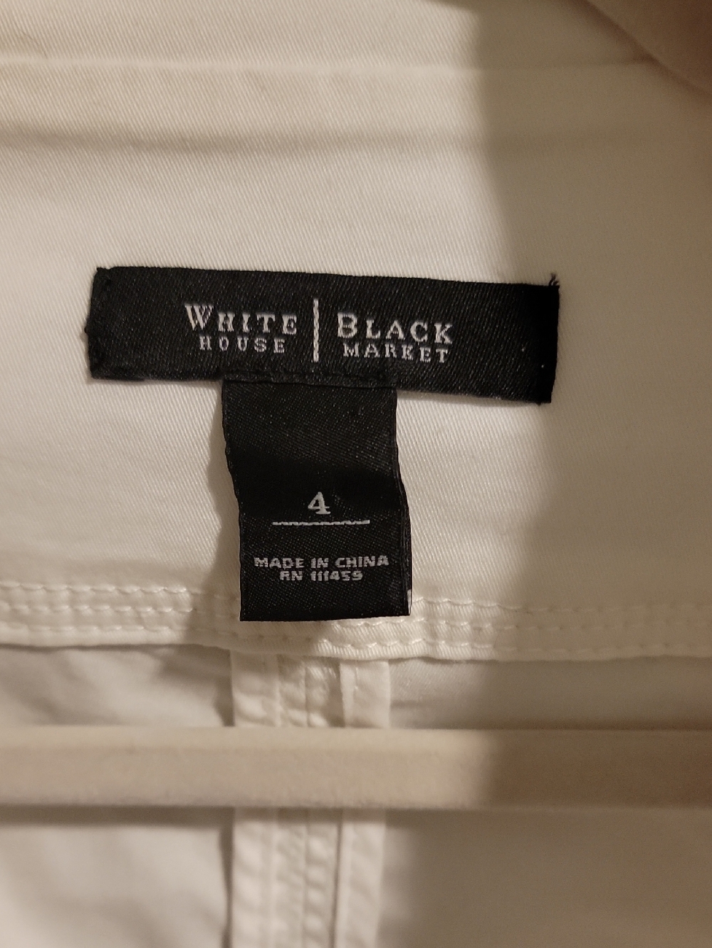 White House Black Market White Ruffle-Hem Blazer - Picture 2 of 7